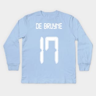 De Bruyne Man City 17 shirt Kids Long Sleeve T-Shirt